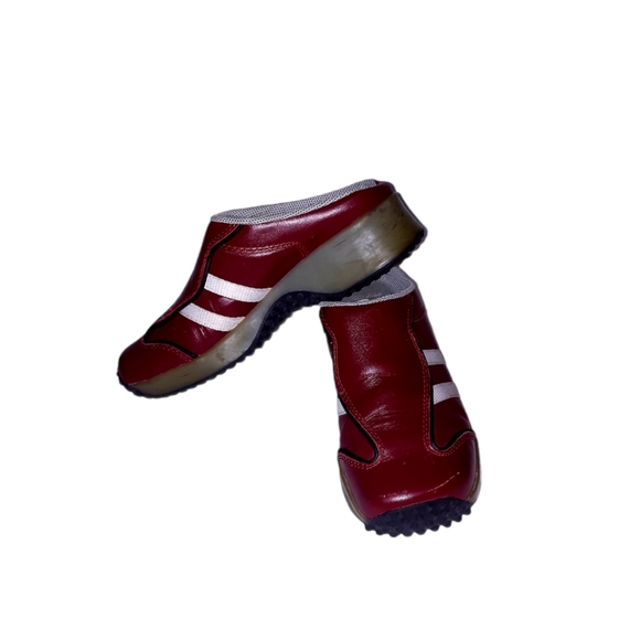 Steve Madden Red Burgundy Driver Clogs Mules Slip - Picture 4 of 5